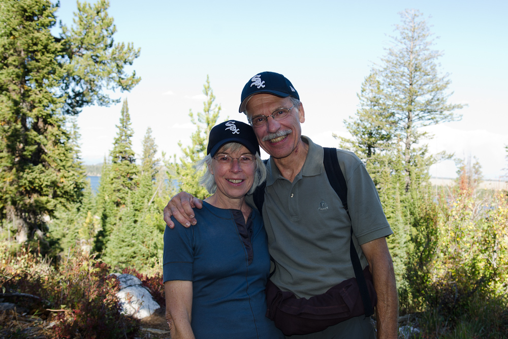 Look who we ran into at Grand Teton national park. Jim & Lousie Gregie  ~  DSC_4130