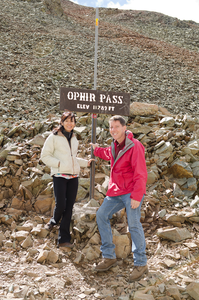 Sutaya & Bill at Ophir Pass Summit / DSC_7219