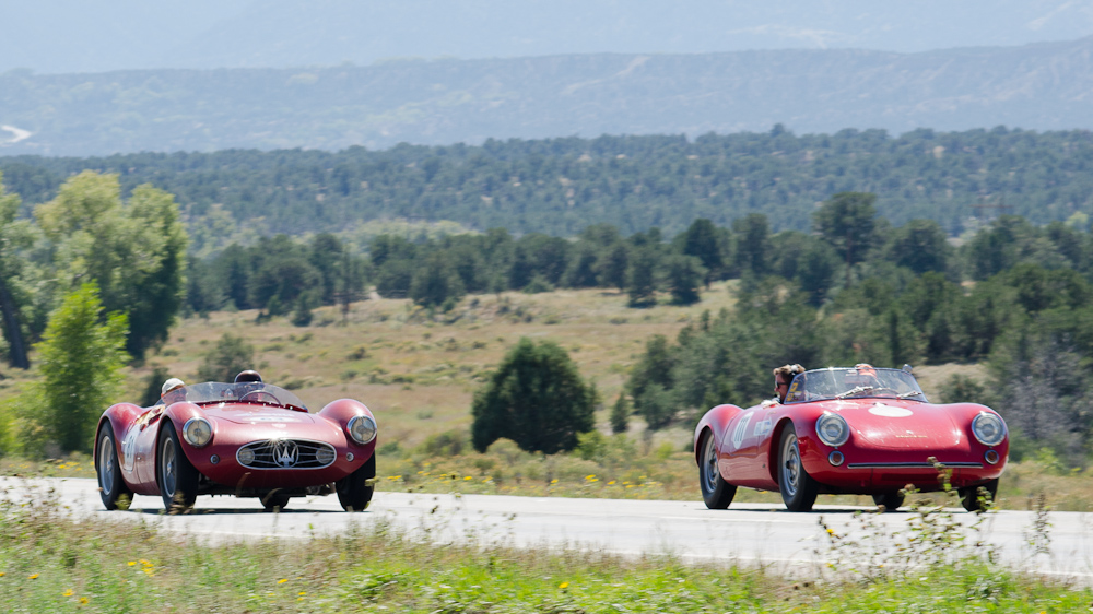 Maserati & Porsche in Colorado Grand just South of Buena Vista, CO / DSC_7533