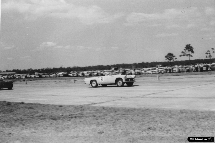 Ford Thunderbird Number 9 driven by Scherer / Davis at Sebring March, 13 1955 / 114L_0030 / 