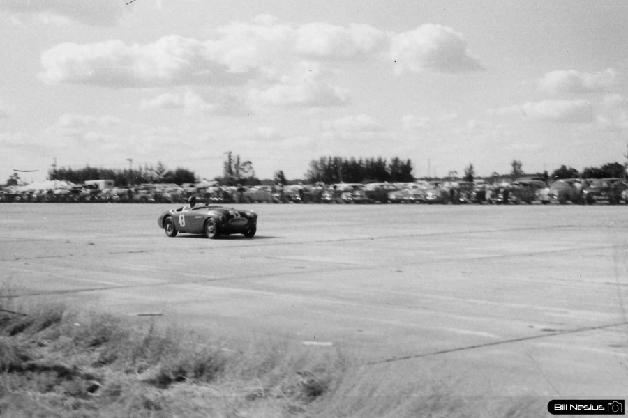 Austin Healey 100 Number 43 driven by Fergusson / Keith / *Wilder at Sebring March, 13 1955 / 114L_0033 / 
