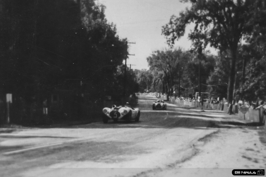 Cunningham C4-R number 3 at Elkhart Lake, WI September, 1952 / 137E_0003 / 