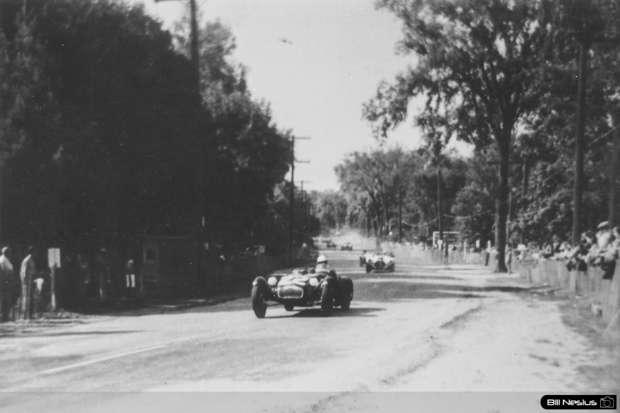 Allard - Cadillac number 22 driven by John Gordon Bennett at Elkhart Lake, WI September, 1952 / 137E_0004 / 