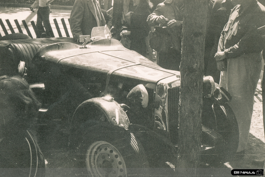 MG Number 61 driven by Bill Taylor at Elkhart Lake, WI September, 1952 / 137E_0021 / 
