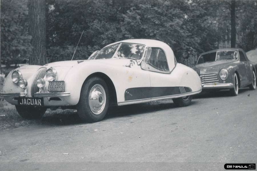Jaguar XK120 at Elkhart Lake, WI September 1952 / 137E_0023 / 3