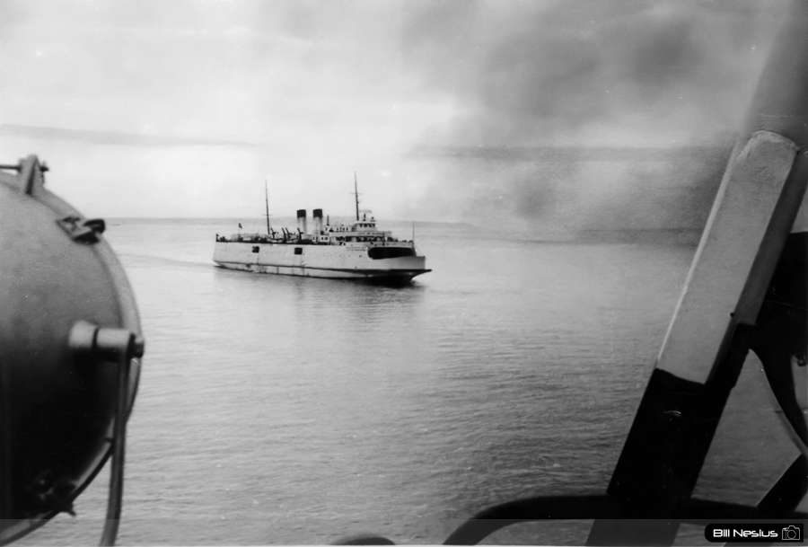 The Ferry named City of Munising started in 1938 and could carry 105 vehicles across the Straits / 180L_0009 / 
