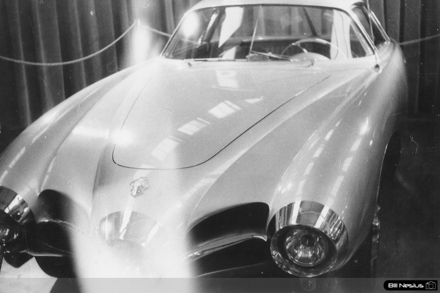 Possibly at 1952 New York Autoshow 1952 Abarth 1500 Biposto Coupe Bertone at Henry Ford Museum “Evolution of the Sports Car” exhibit - February 1953 / 274K_0010 / 