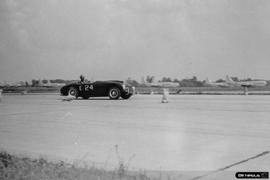 Ferrari 166 number 24 driven by Ed Lunken  at Lockbourne AFB August 1953 / 493K_0003 / 