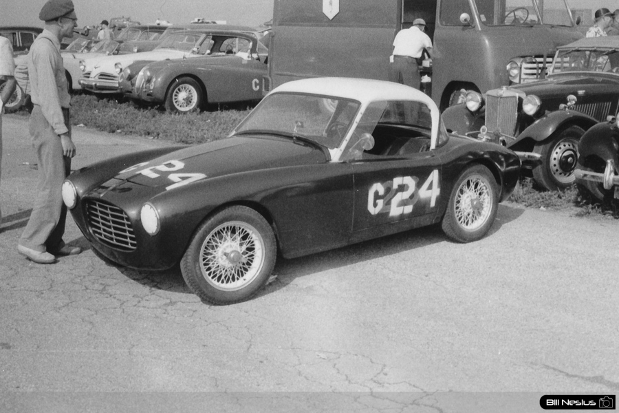 Siata 300BC number 24 driven by Robert Keller  at Lockbourne AFB August 1953 / 493K_0012 / 