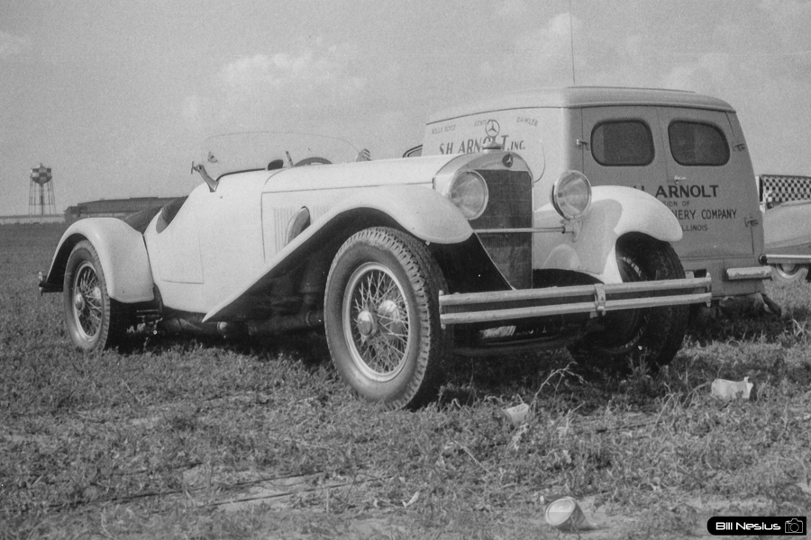 Mercedes and S.H. Arnolt truck at Lockbourne AFB August 1953 / 493K_0013 / 