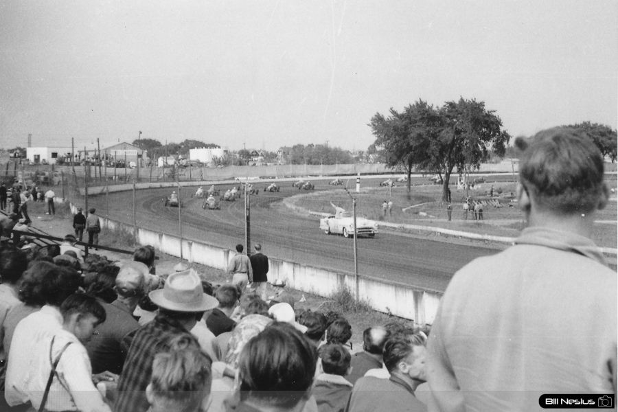 Milwaukee Mile before it was paved. Possibly 1953 / 902K_0009 / 