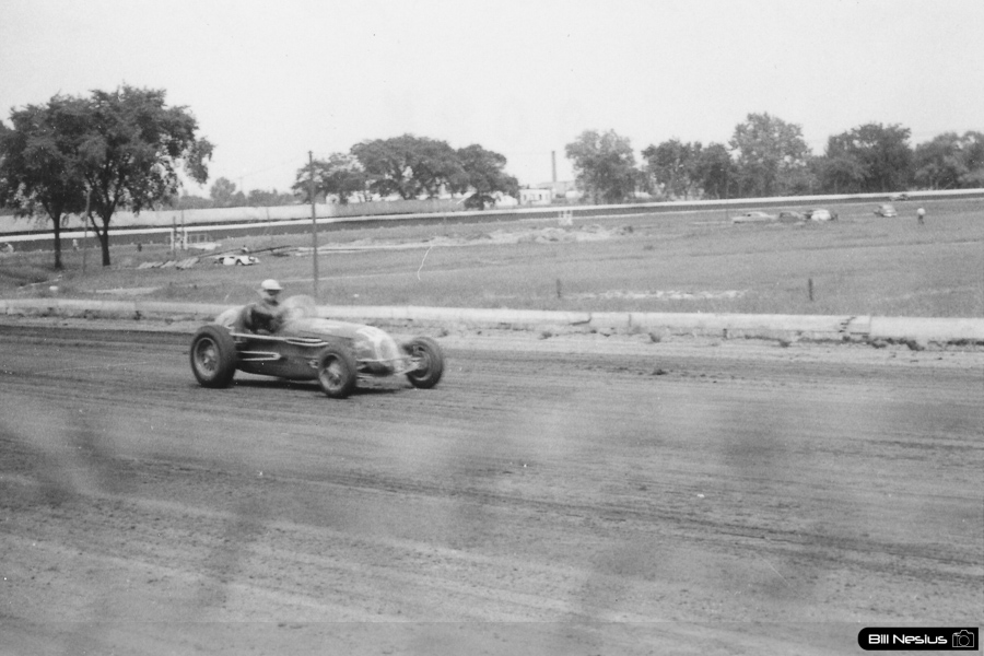 Milwaukee Mile before it was paved. Possibly 1953 / 902K_0011 / 