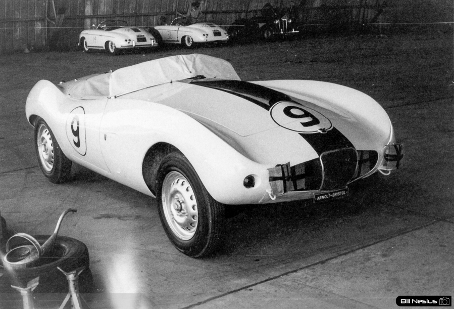 Arnolt Bristol Bolide Number 9 driven by S. H. Arnolt at Walterboro National Championship Sports Car Race March 10th 1956 / 952_0008 / 