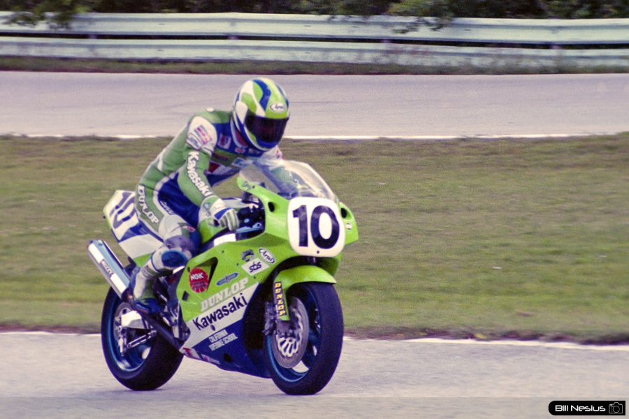 Doug Chandler on the Number 10 Kawasaki ZX-7R  / FLM_6385 / 2
