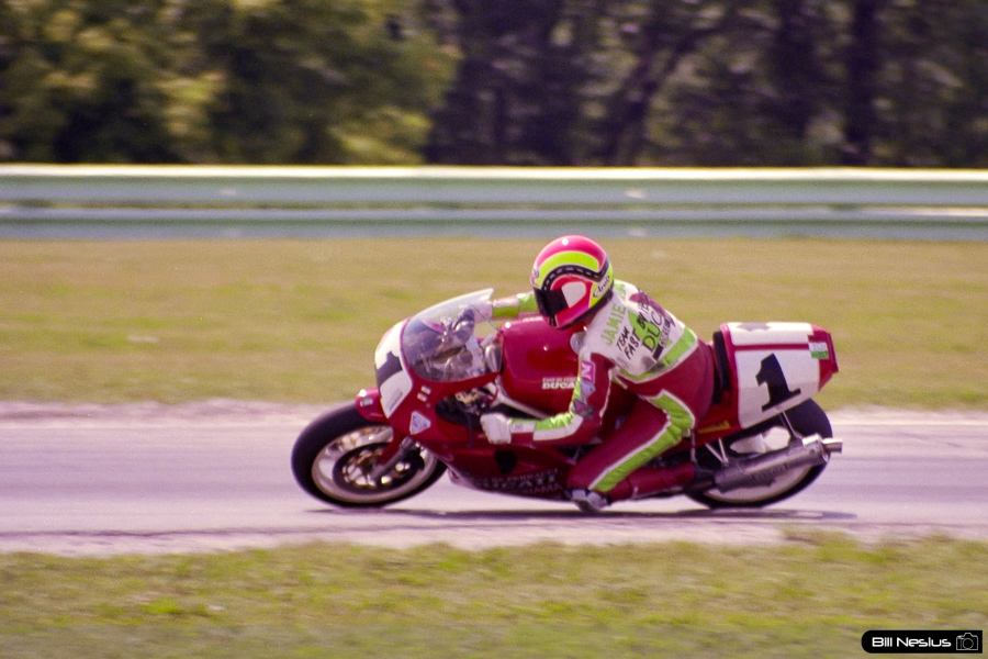 Jamie James on the Number 1 Fast by Ferracci Ducati 851 / FLM_7308 / 2