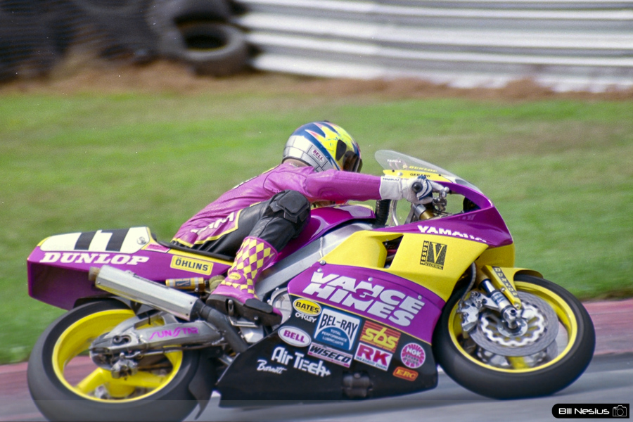 Thomas Stevens on the Number 11 Vance & Hines Yamaha FZR750R / FLM_5867 / 2