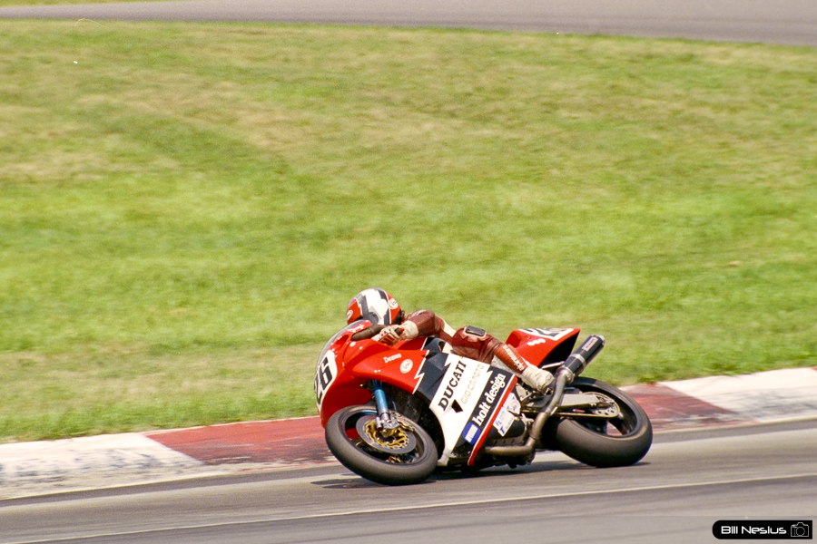 Jimmy Adamo on a the Number 26 Ducati 851 / FLM_7757 / 3