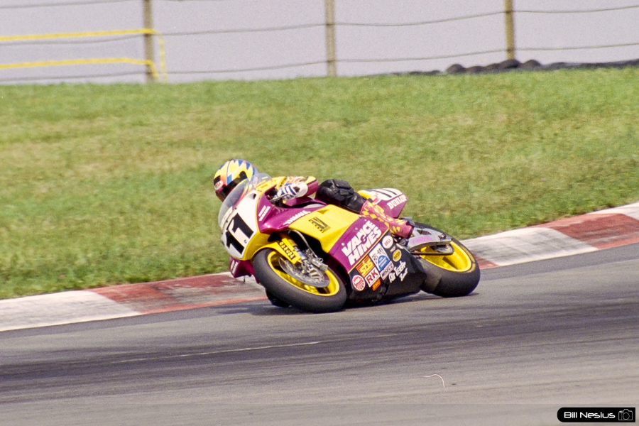 Thomas Stevens on the Number 11 Vance & Hines Yamaha FZR750R / FLM_7772 / 3