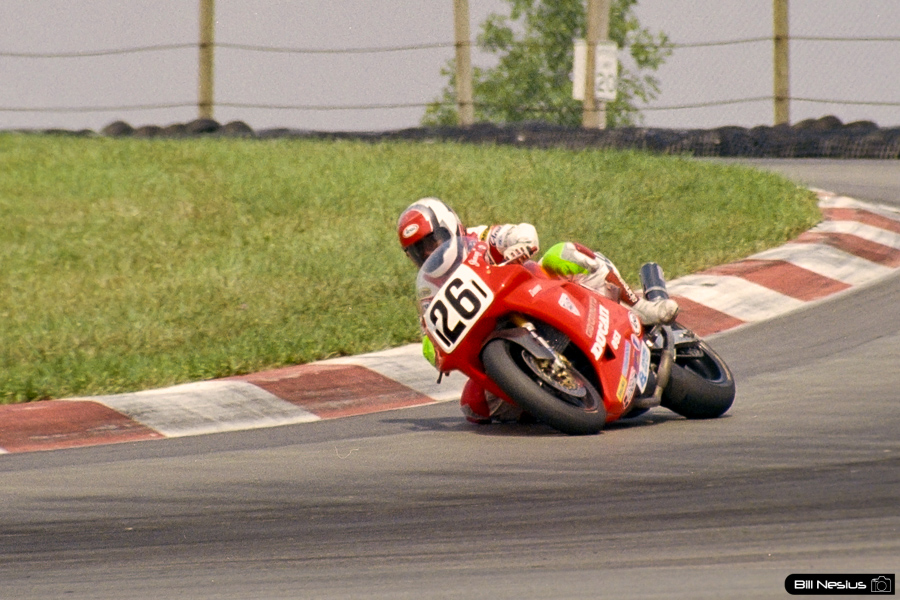 Jimmy Adamo on a the Number 26 Ducati 851 / FLM_7777 / 