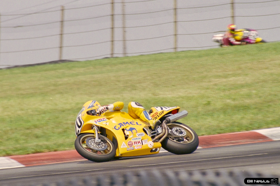 Rich Arnaiz on the Number 20 Camel HRC Honda RC30 / FLM_7782 / 3