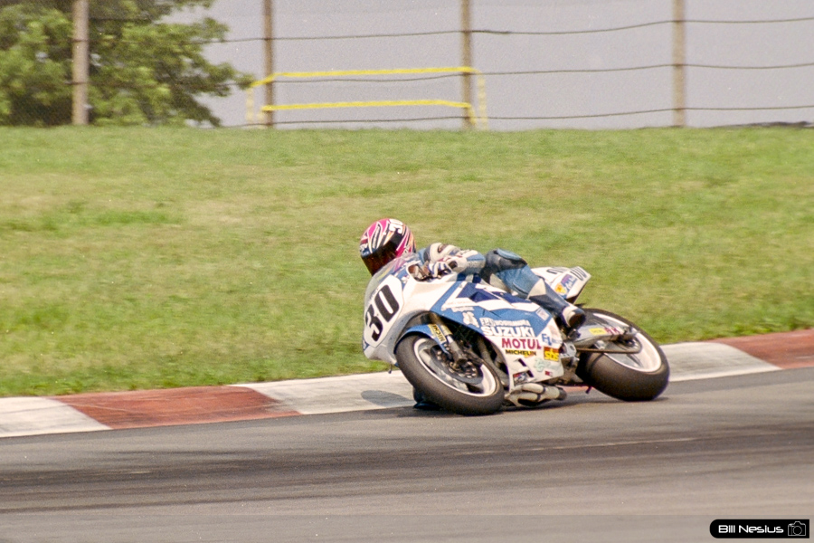 Tommy Lynch on a the Number 30 Yoshimura Suzuki GSXR750 / FLM_7793 / 2