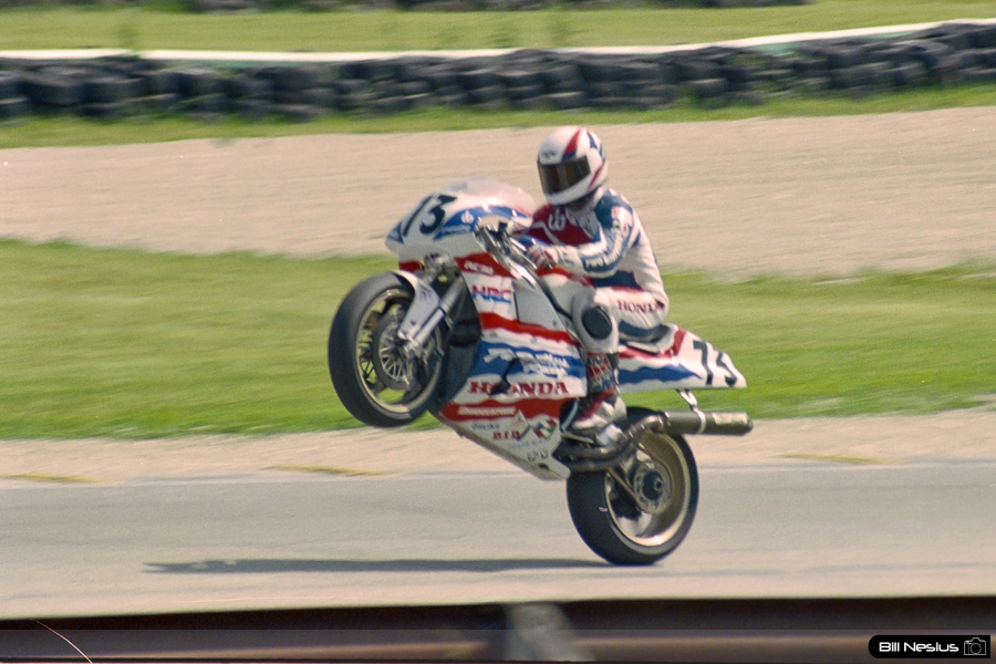Steve Crevier on the Number 73 Two Brothers racing Honda RC30 / FLM_7492 / 1