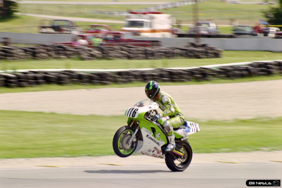 Michael Taylor on the Number 116 Kawasaki ZX-7R / FLM_7493 / 1