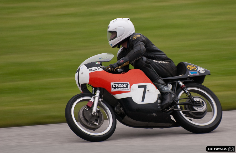 1966 Aermacchi #7 ridden by David Roper in turn 9 at Road America, Elkhart Lake, WI / DSC_2845 / 4