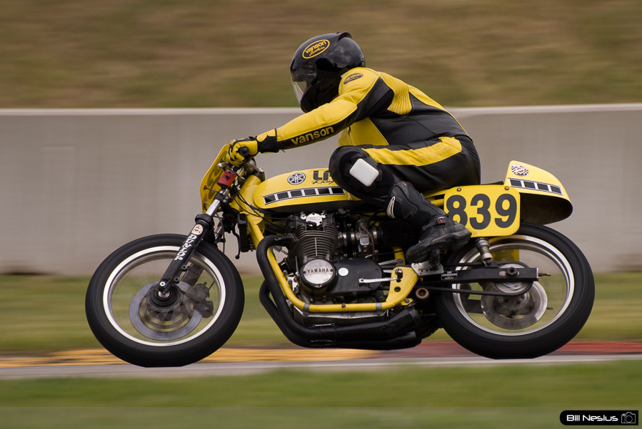 MICHAEL DIXON (No.839) on a 70 Yamaha in turn 7 at Road America, Elkhart Lake, WI / DSC_3838 / 4