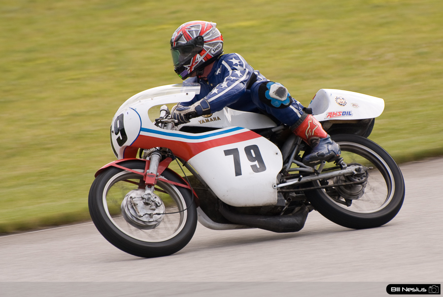 CARL ANDERSON (No.79) on a 68 Yamaha in turn 9 at Road America, Elkhart Lake, WI / DSC_3968 / 4