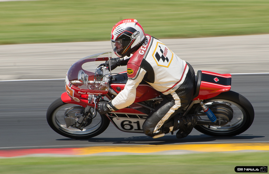 Yamaha Number 61 in turn 8. Road America - AHRMA - 2017 / DSC_4162 / 4