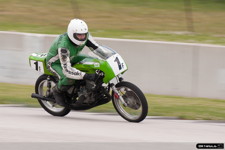 DAVID CRUSSELL (No.1F) on a 68 Kawasaki in turn 7 at Road America, Elkhart Lake, WI / DSC_4944 / 4