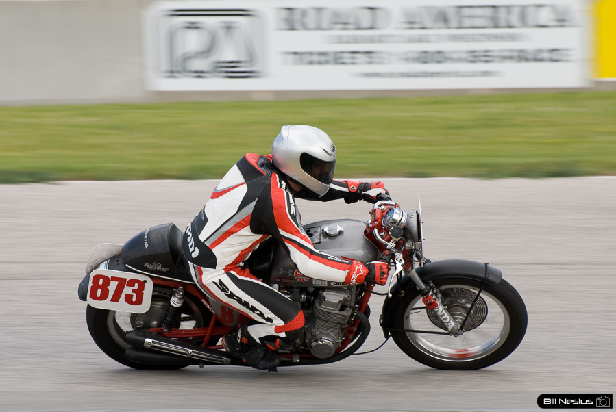 STEVE JACKSON (No.873) on a 73 Honda CB in turn 7 at Road America, Elkhart Lake, WI / DSC_4992 / 4