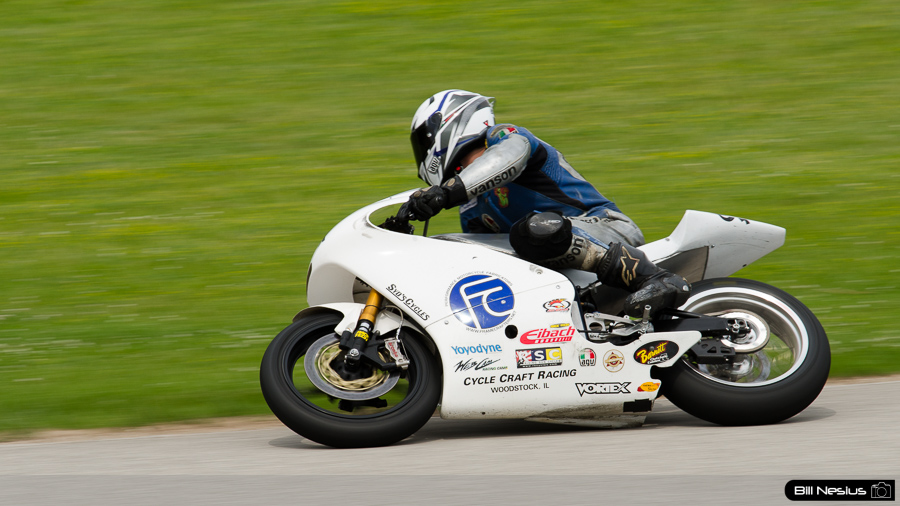 Yamaha #19x ridden by Karsten Illg at Road America, Elkhart Lake, WI in the bend / DSC_8411 / 4