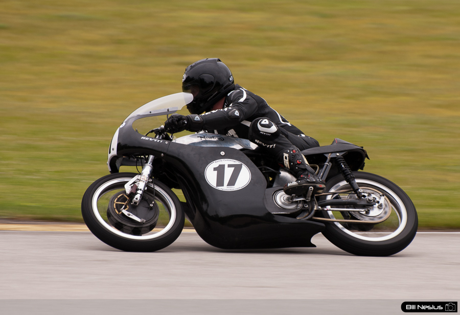 Kenny Cummings on the No 17 Norton in the bend, Road America, Elkhart Lake, WI / DSC_8966 / 4