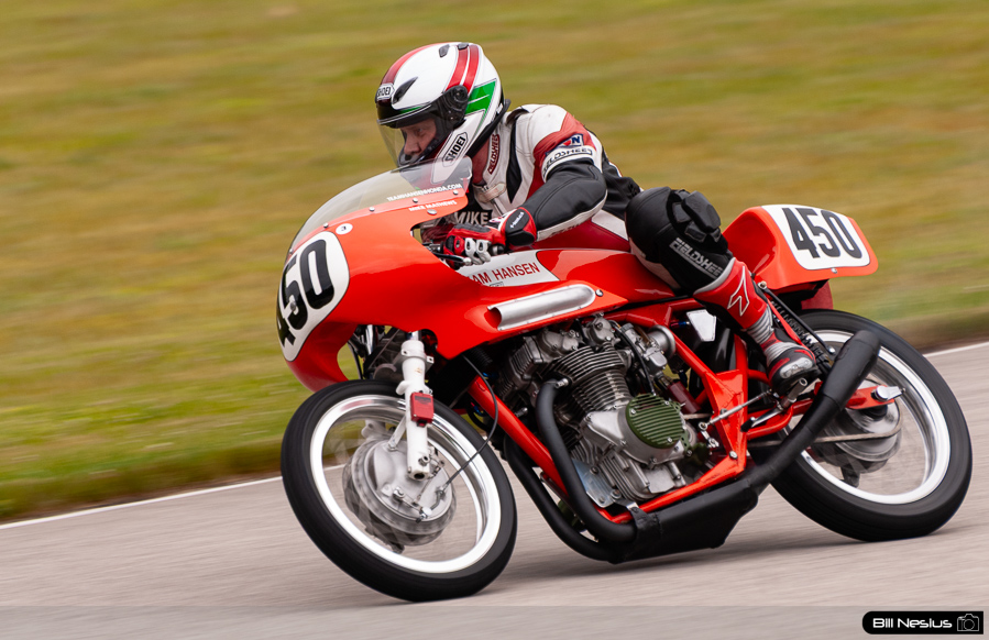 Mike Mathewson on a Honda, No 450 in the bend, Road America, Elkhart Lake, WI / DSC_9424 / 4