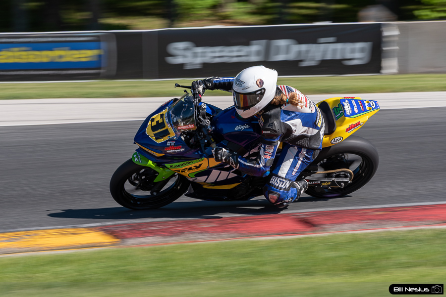 Kayla Yaakov on the Number 31 Altus Motorsports Racing Kawasaki Ninja 400 / IMG_2473 / 4