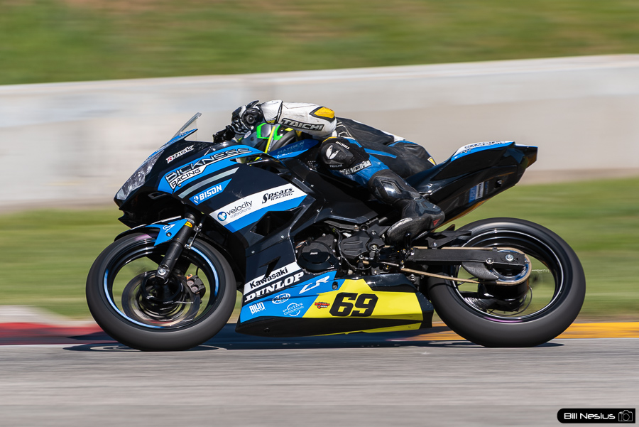 Hayden Bicknese on the Number 69 Bicknese Racing Kawasaki Ninja 400 / IMG_2607 / 4