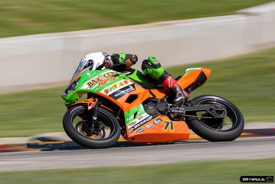 Levi Badie on the Number 71 BARTCON Racing Kawasaki Ninja 400 / IMG_2727 / 3