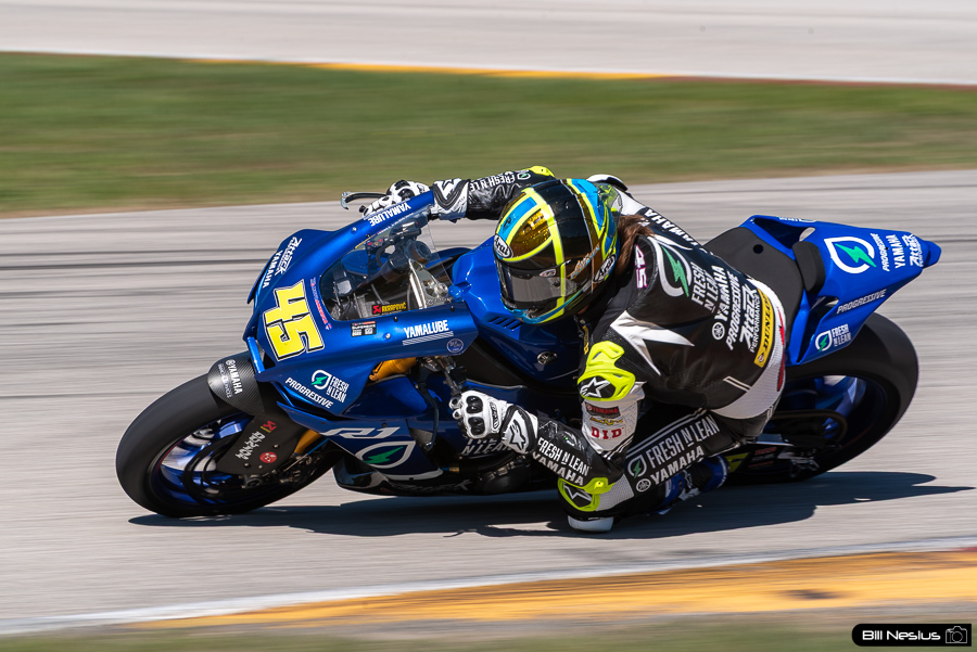 Cameron Petersen on the Number 45 Fresh N Lean Progressive Yamaha Racing Yamaha YZF-R1 / IMG_4263 / 4