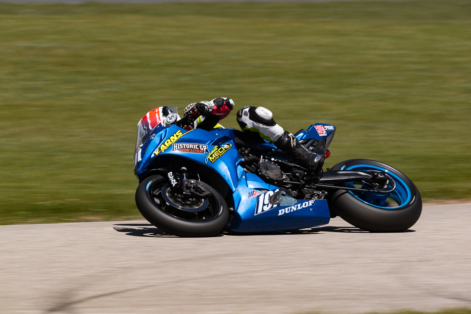 Mahdi Salem on the Number 191 HistoricGP Custom Leather Suzuki GSX-8R - IMG_1973 / 3