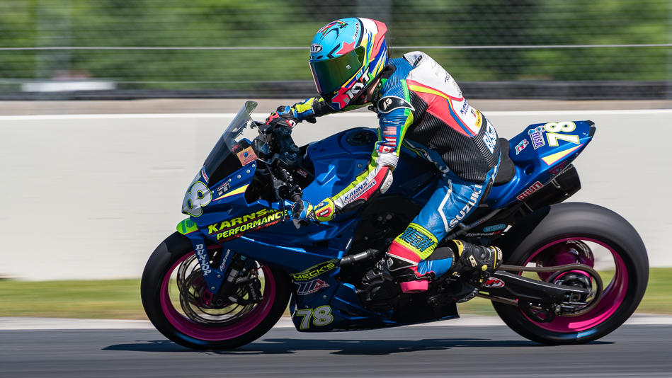 Elisa Gendron-Belen on the Number 78 BGB Racing Suzuki GSX-8R - IMG_9682 / 4